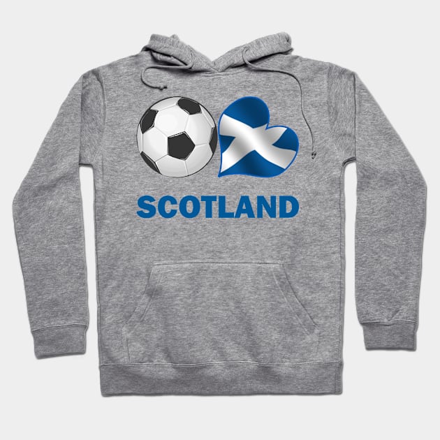 Soccer Fan Scotland Hoodie by CafePretzel